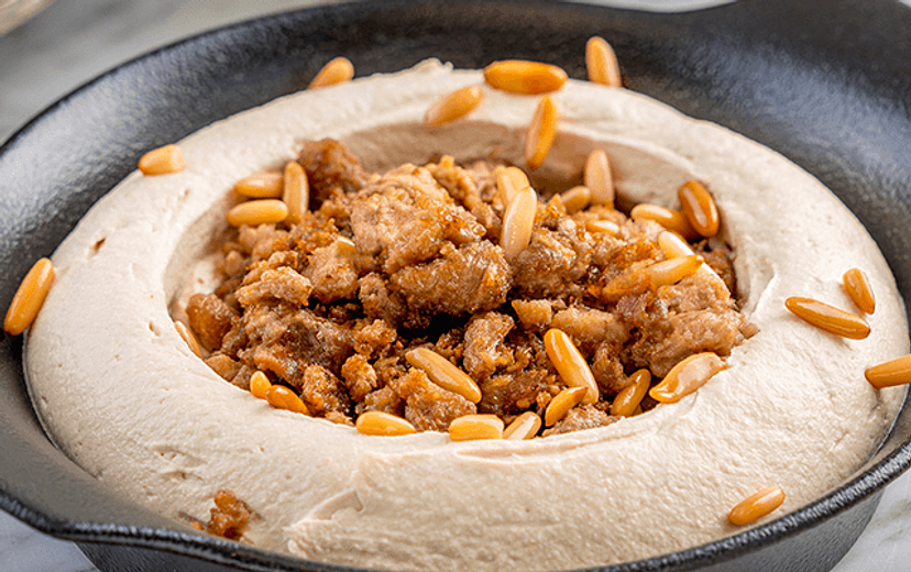 Hummus with Pine Nuts