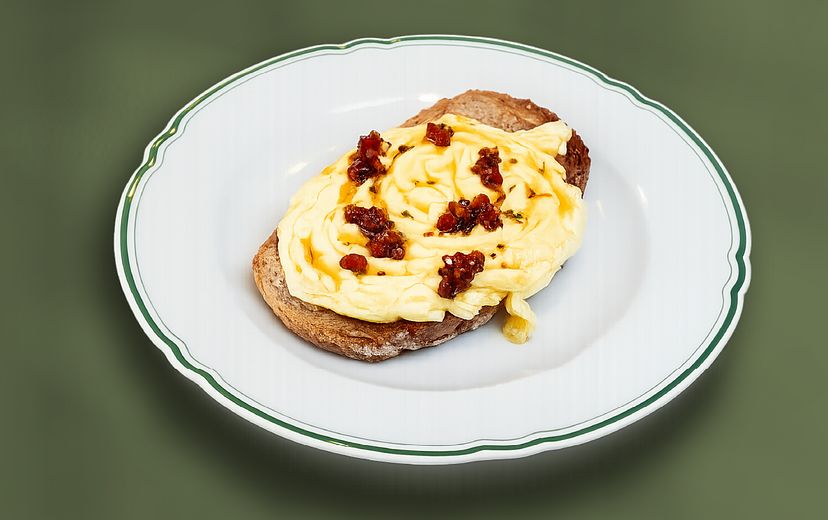 Folded Eggs & Chorizo