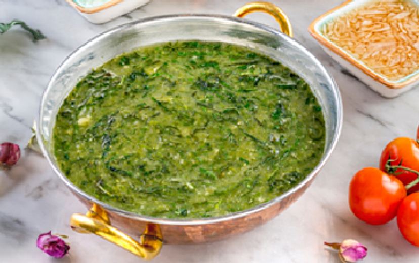Lamb and Chicken Mloukhieh