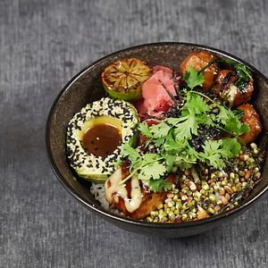 MISO GLAZED SALMON BOWL