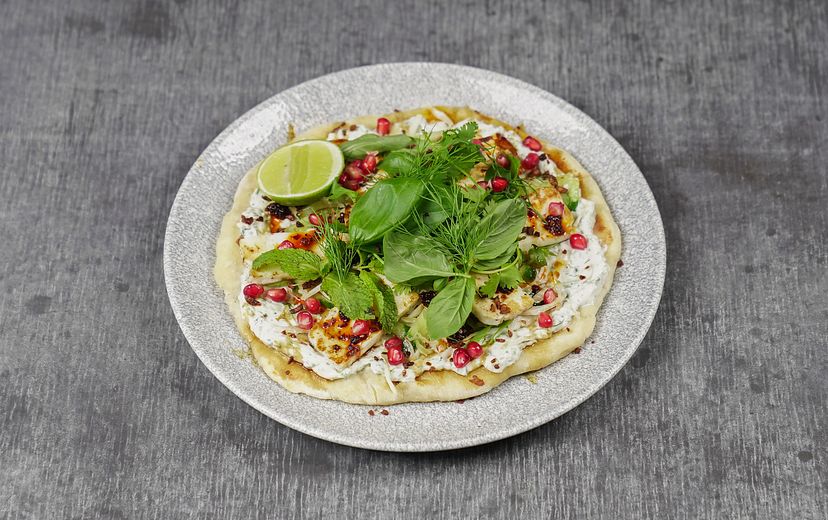 HOT HONEY HALLOUMI FLATBREADS