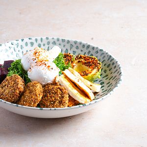 Green Falafel Breakfast Bowl